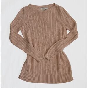 Ann Taylor LOFT Womens Petite Knit Rose Sweater size XSPM